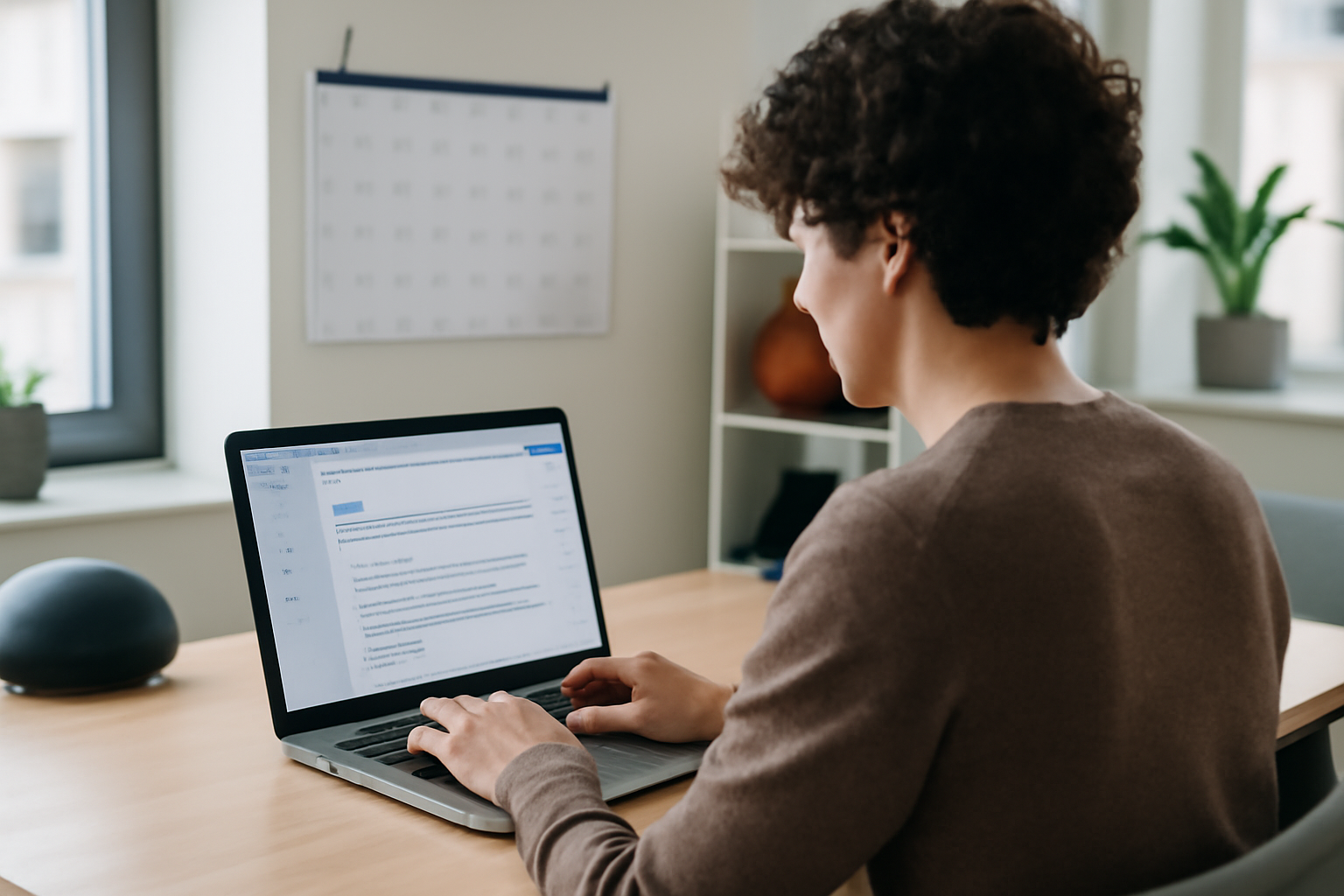 Équipe éditoriale consultant un e-mail sur ordinateur portable dans un bureau moderne