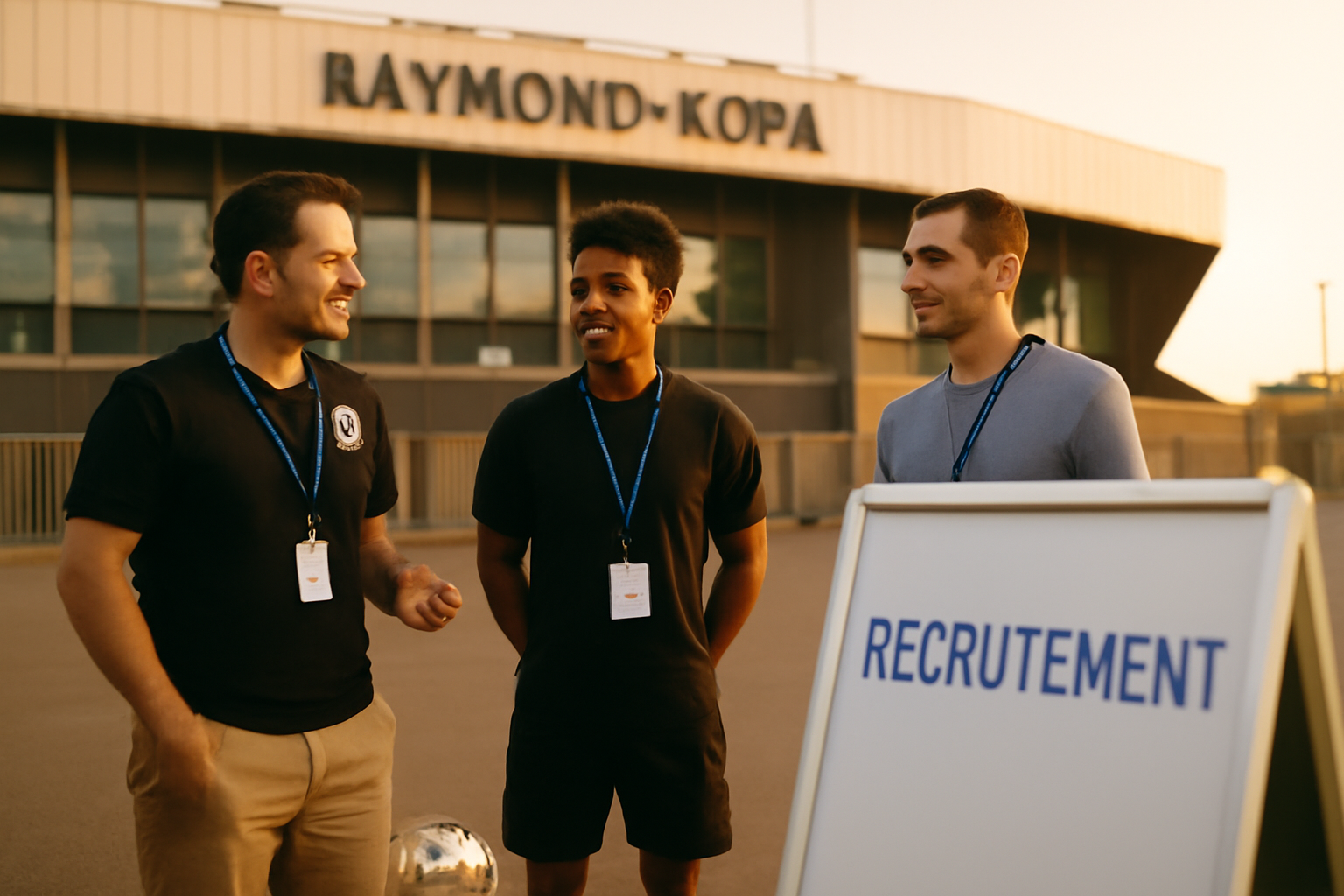 recrutement angers sco au stade Raymond-Kopa, recruteurs et candidats