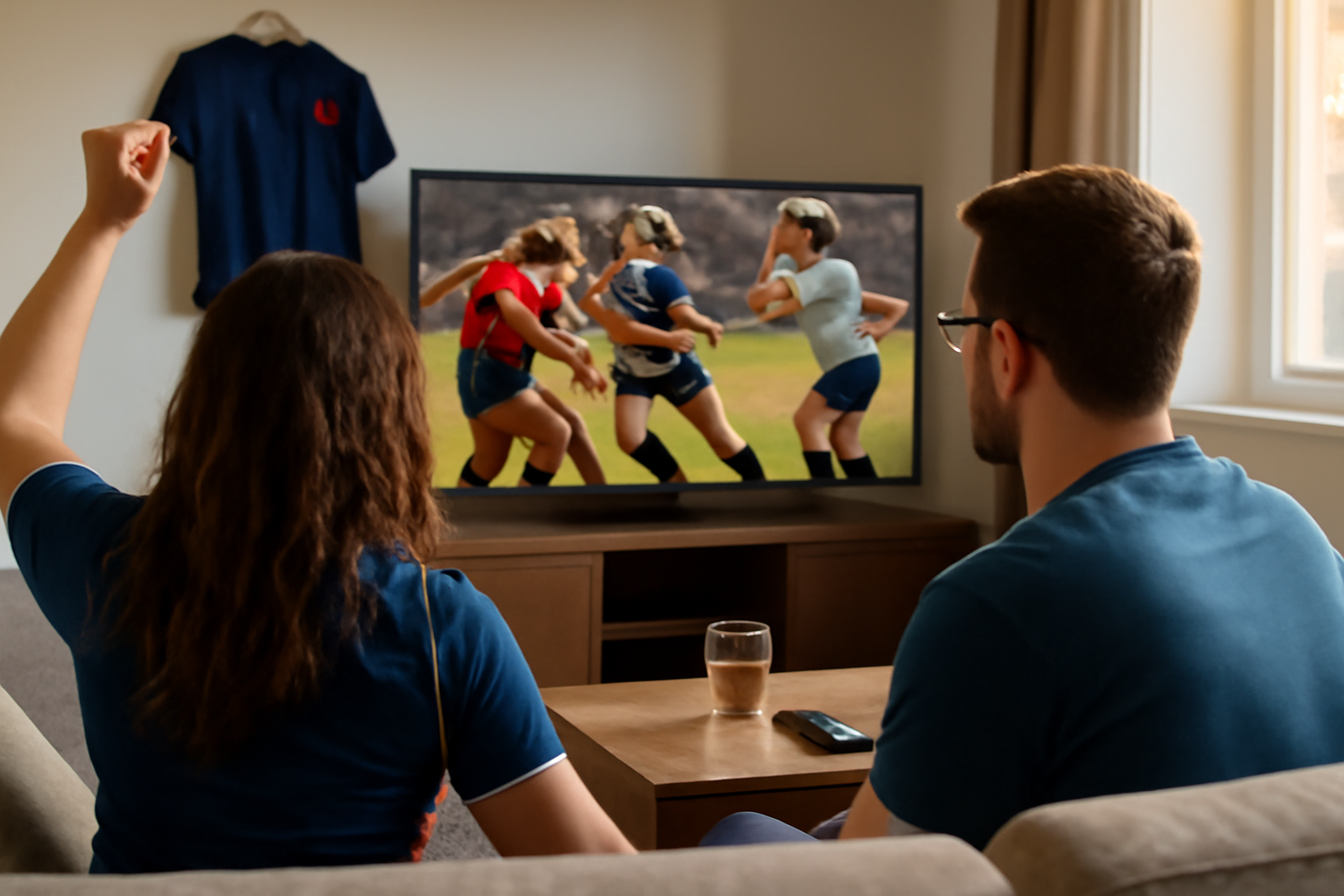 rugby féminin aujourd’hui : match en direct sur écran avec ambiance stade